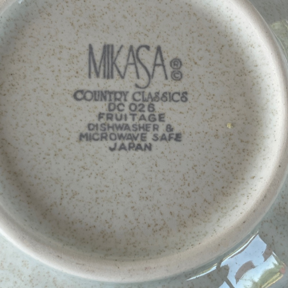 Mikasa Country Classics Fruitage DC026 Gravy‎ Boat Made in Japan Retired Vintage - Picture 6 of 7